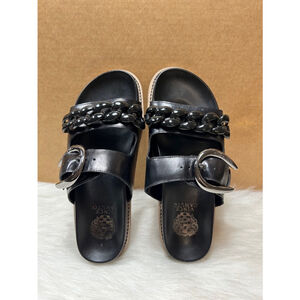 Vince Camuto Kenendys Slide Leather Sandals Women size 10M/42